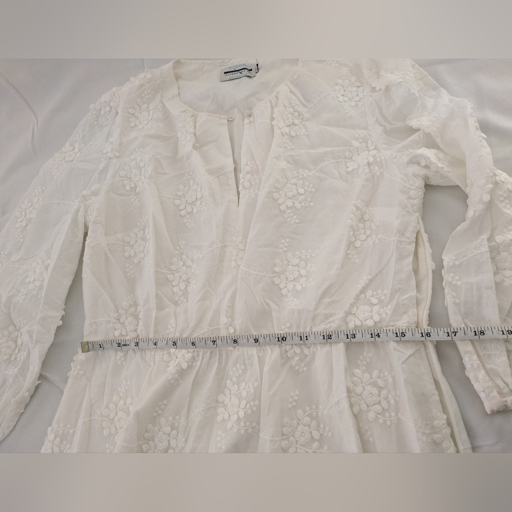 🆕 NWOT embroidered white Guideboat midi dress - Picture 5 of 16